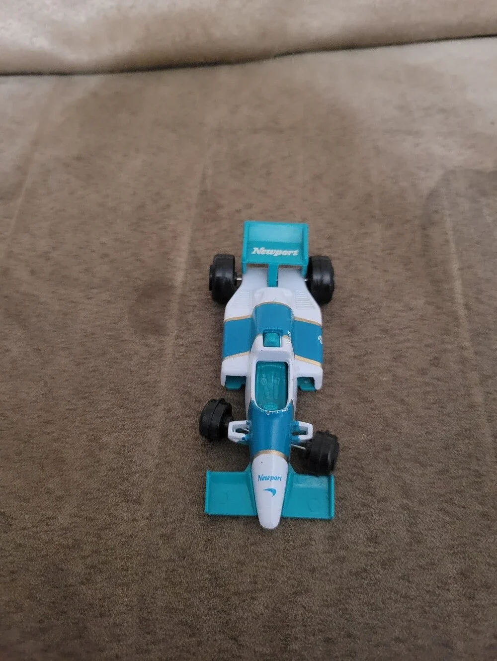 Blue Racing Car and Mini Skateboard Kids Toy Set
